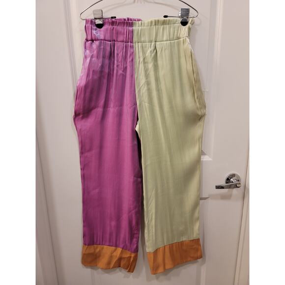 Pastiche Mahal Colorblock Straight Leg Pants - Picture 2 of 9